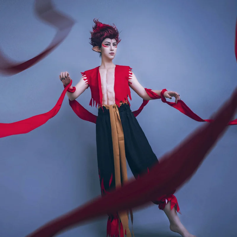 

Nezha's demon– mascot doll costume, Halloween cartoon costume accessories, Christmas party, mascots, animation performance