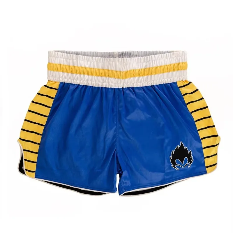 2026 Summer Dragon Ball Vegeta Muay Thai Shorts Men Oversized Quick-Dry Anime Enthusiast MMA Sport Boxing Training Shorts ﻿﻿﻿