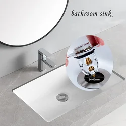 Universal Washbasin Plug Pop up Sink Plug Washbasin Stopper Basin Drain Press Bounce Drain sink cappress Bounce Basin Accessorie