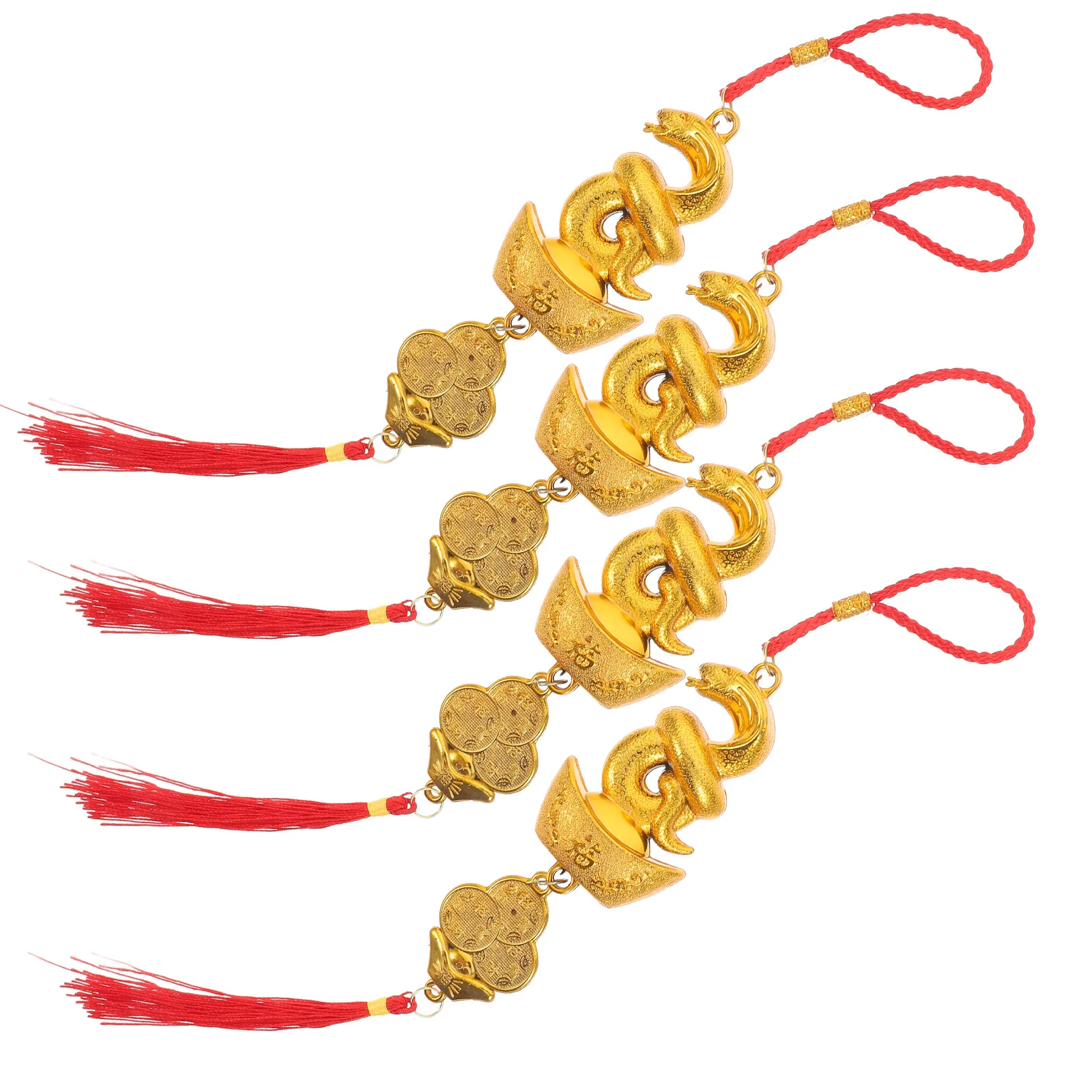 4 قطعة السنة الصينية الجديدة معلقة الديكور مهرجان الربيع ثعبان سنة قلادة للباب الأمامي نافذة السيارة ديكور المنزل مكتب الطرف #6