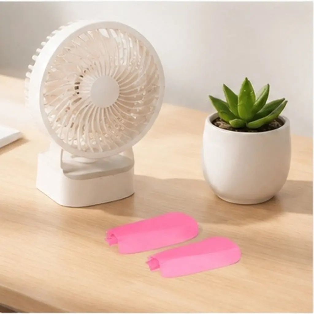 10pcs Replacement Fan Blades for Mini Table Fans, Thickened Plastic, Easy Insert Installation