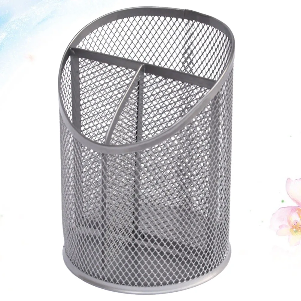 

Metal Pen Holder Desk Pencil Organizer Holders for Silver Accessories Container Office