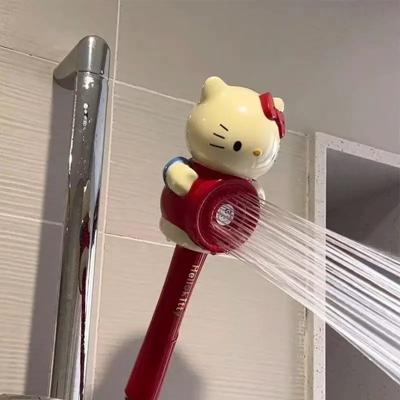 

2025 New Hello Kitty Showerhead Cartoon Showerhead Cute Shower Set Universal for Home Bathroom
