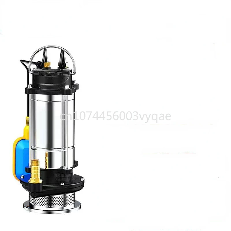 220V Float Type Stainless Steel Submersible Pump Agricultural Sewage Pump Drainage Irrigation Underwater Sewage Priming Pump