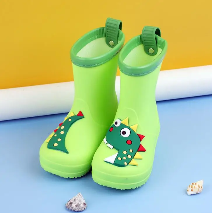 Stivali da pioggia per bambini Toddler Girl Boy stivali da pioggia classici scarpe per bambini stivali di gomma per bambini Cartoon scarpe da acqua