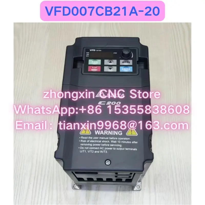 Used VFD007CB21A-20 inverter Functional test OK Fast delivery