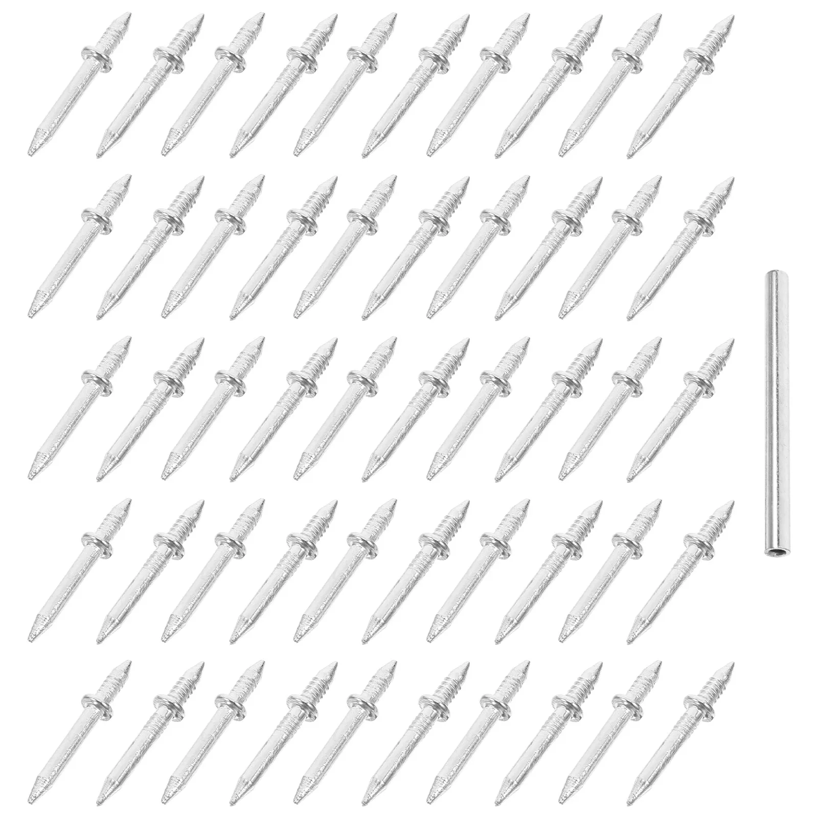 

1 set No Trace Nails Double Head Skirting Seamless Fasteners Baseboard Trim Rust Proof Heavy Duty Picture Hanging Nails Drywall