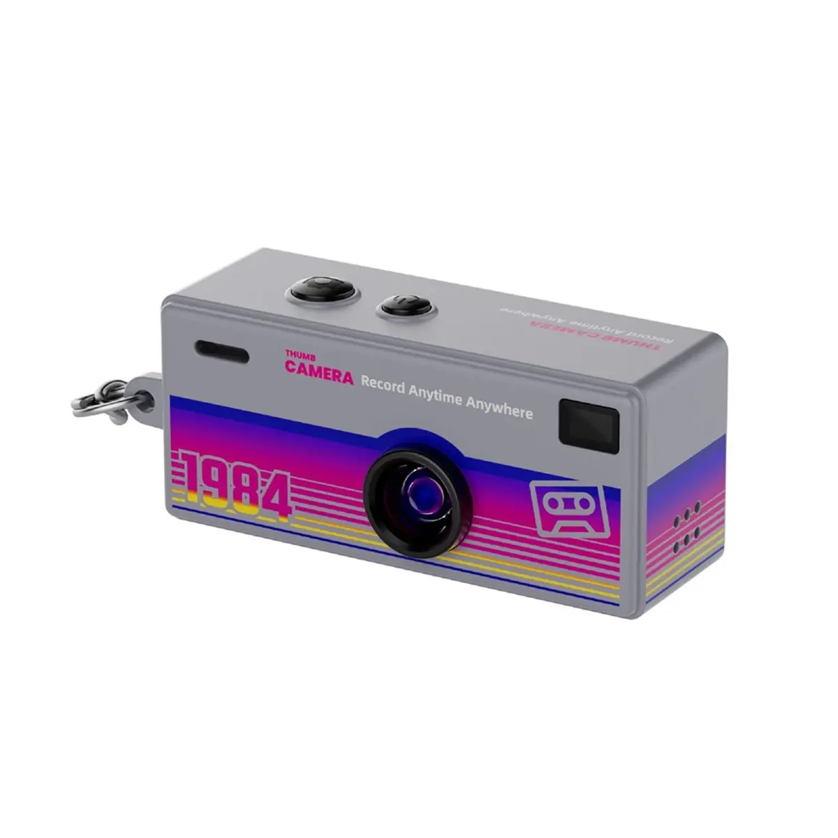 【New Upgraded】 Thumb Keychain Camera 1080P HD Mini Action Camera with 0.96inch Screen Support Video+Photos B