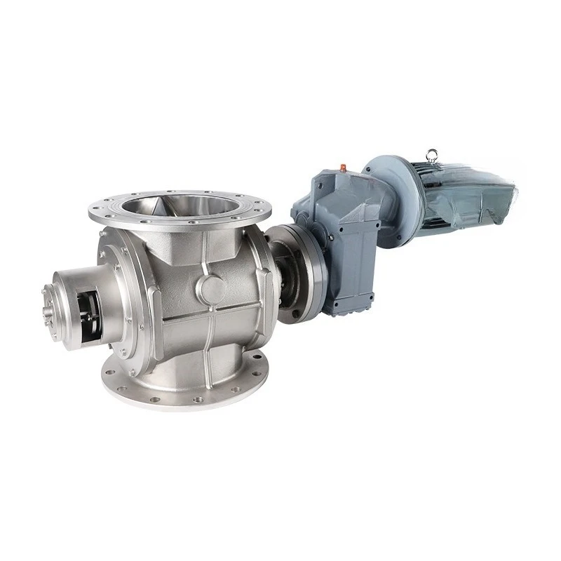 

304 stainless steel fan round mouth oblique tooth crushing valve metallurgical powder rotary valve