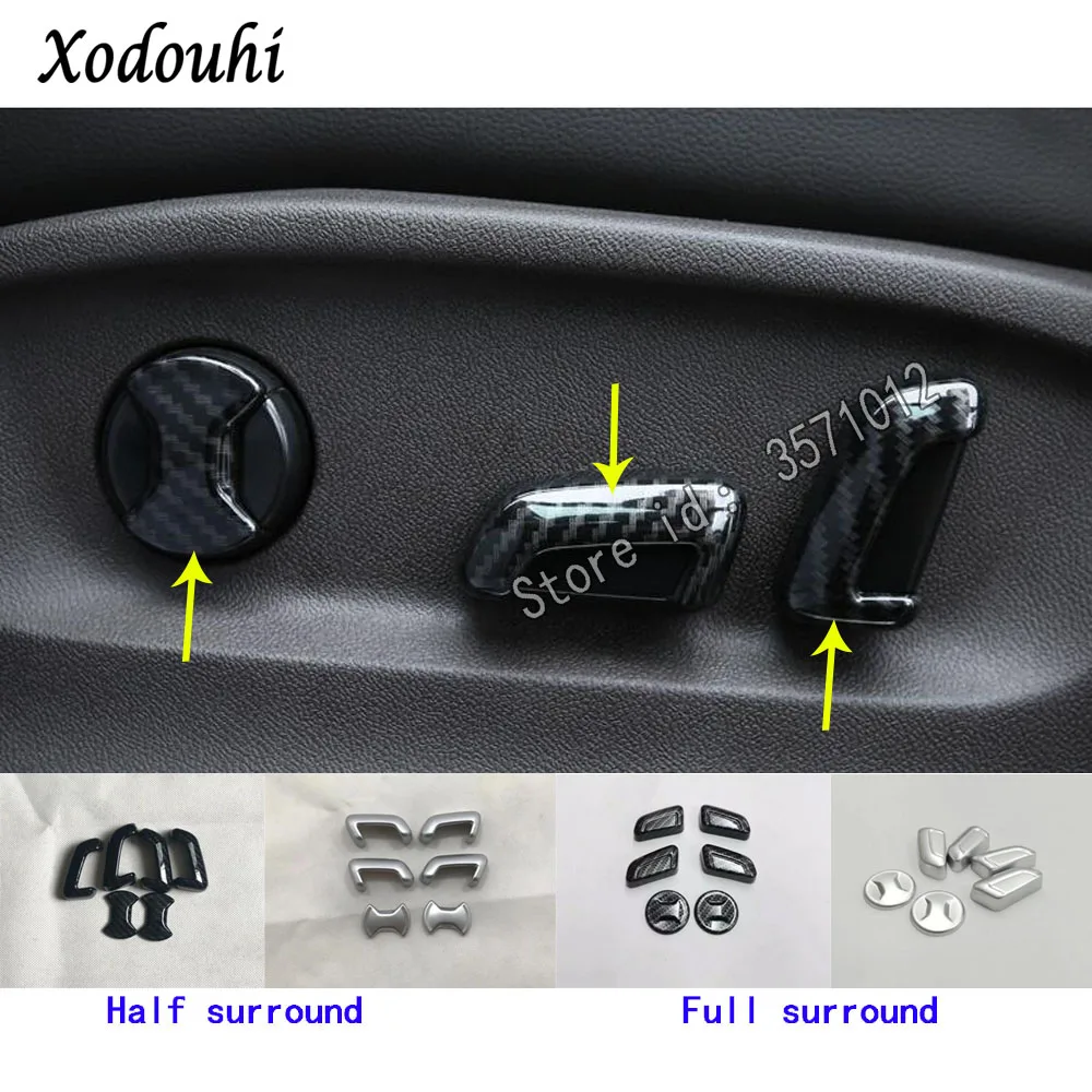 For Volkswagen VW T-ROC TROC 2017 2018 2019 2020 2021 2022 Detector Seat Adjustment Knob Button Switch Trim Frame Accessories