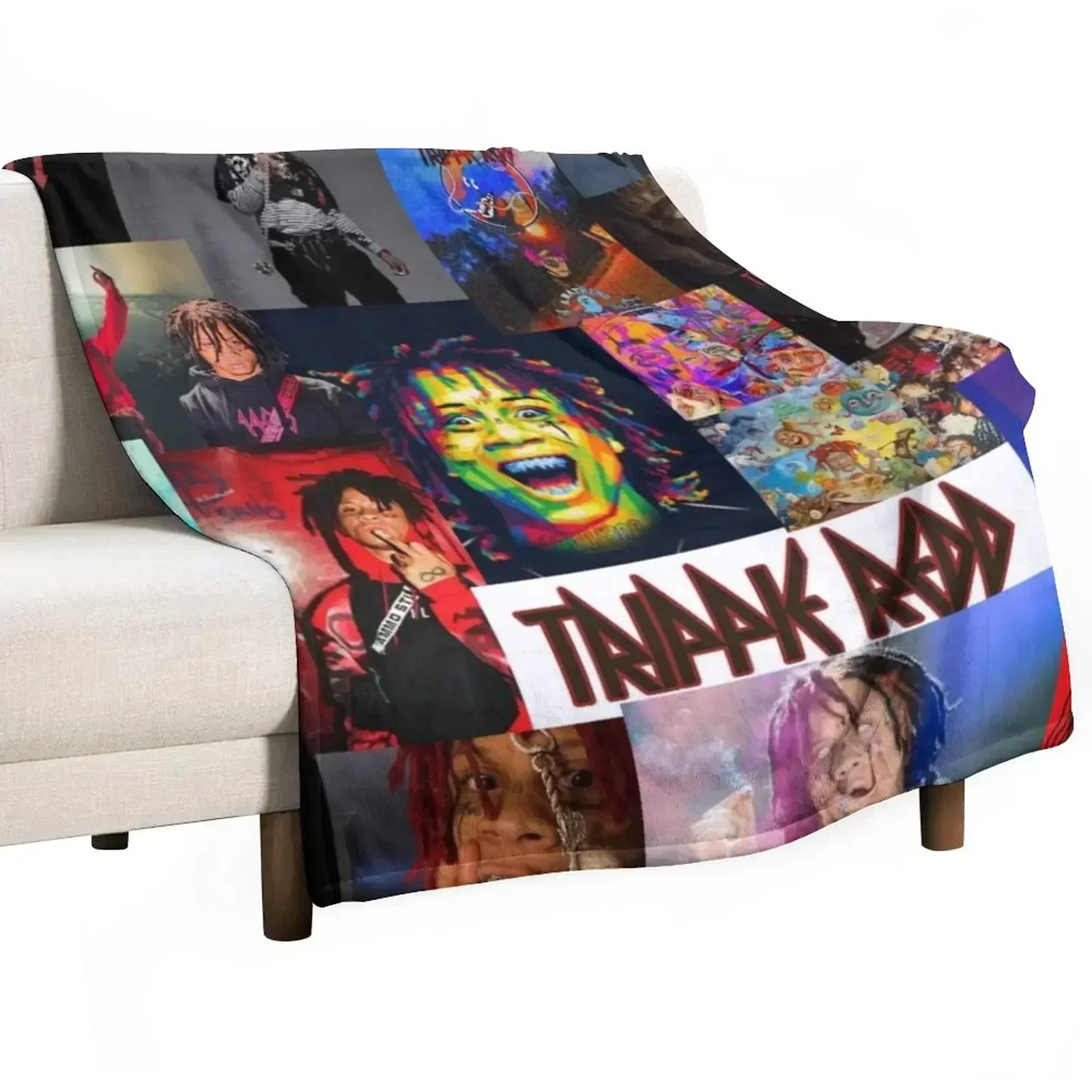 trippie collage Throw Blanket Soft Comfort Blanket for Reading Watching TV