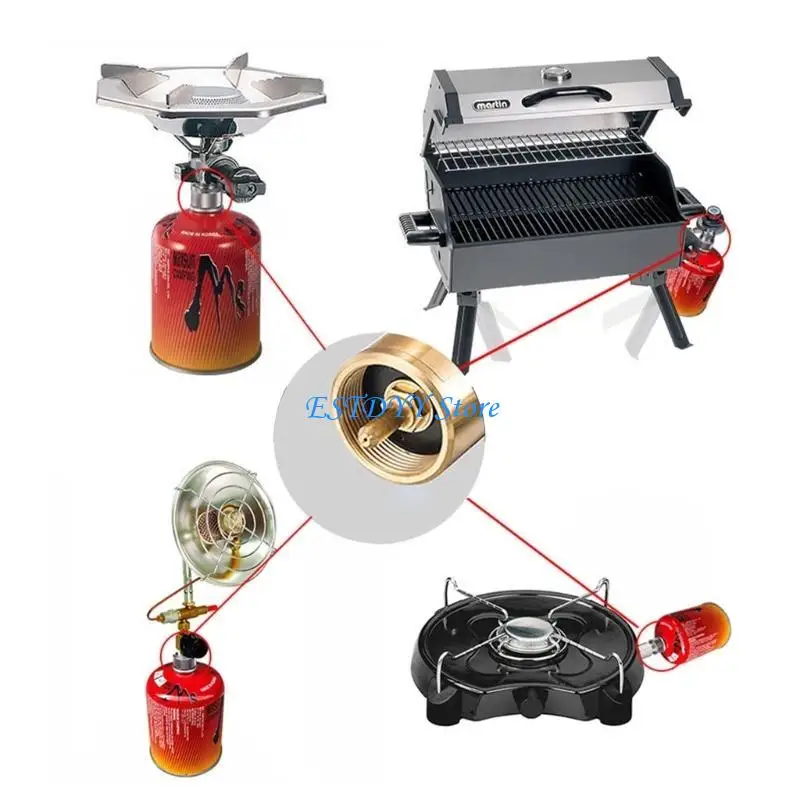 

G6DE Gas Stove Connector Converter IPE-Adapter for Outdoor Camping Hiking Fishing