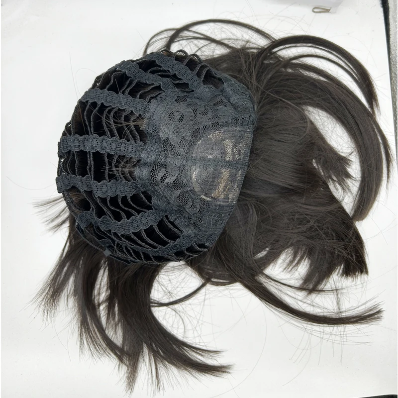 1 قطعة 40 سنتيمتر الباروكات أنيقة مستقيم الألياف الشعر للسيدات مقاومة للحرارة تأثيري الباروكات للإناث الشباب الدولة يبحث شعر مستعار