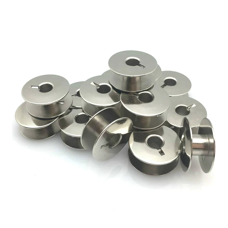 5/20pcs Sewing Machine Metal Bobbins Industrial Sewing Machine Parts High Hardness Flat Car Iron Bobbin Shuttle Craft Sew