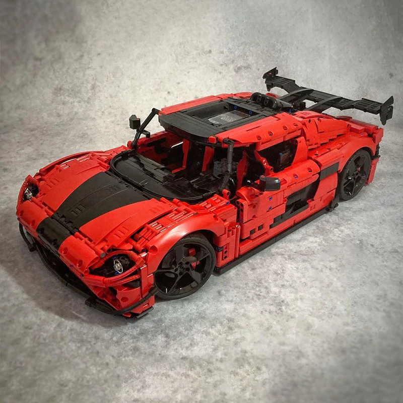 NEW 4416PCS red Koenigseging Agera RS classic supercar racing model creative ideas Children Toy Gift technology Blocks MOC-42143