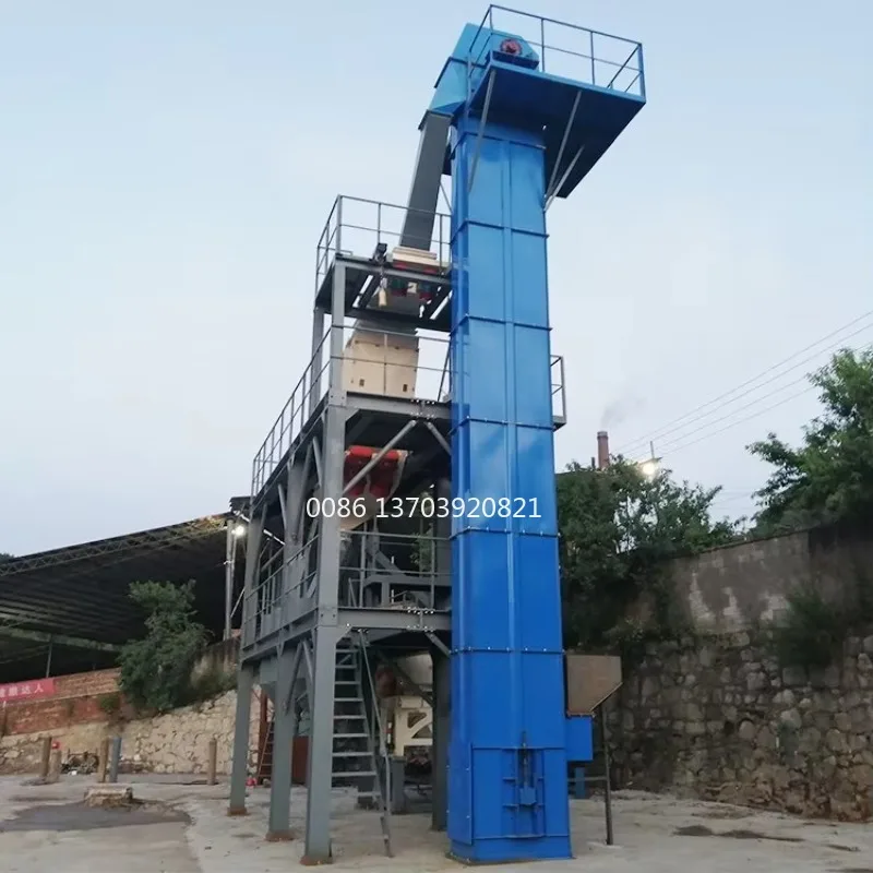 High Quality Vertical Chain Stainless Steel Industrial Bucket Elevator Machine Lifting Round Link Industrial Bucket Elevator Des