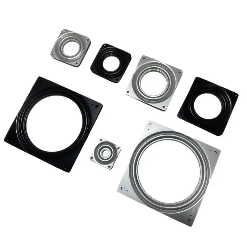 652F Square Turntable Stool Swivels Plate Heavy Duty Swivels Turntable Plate
