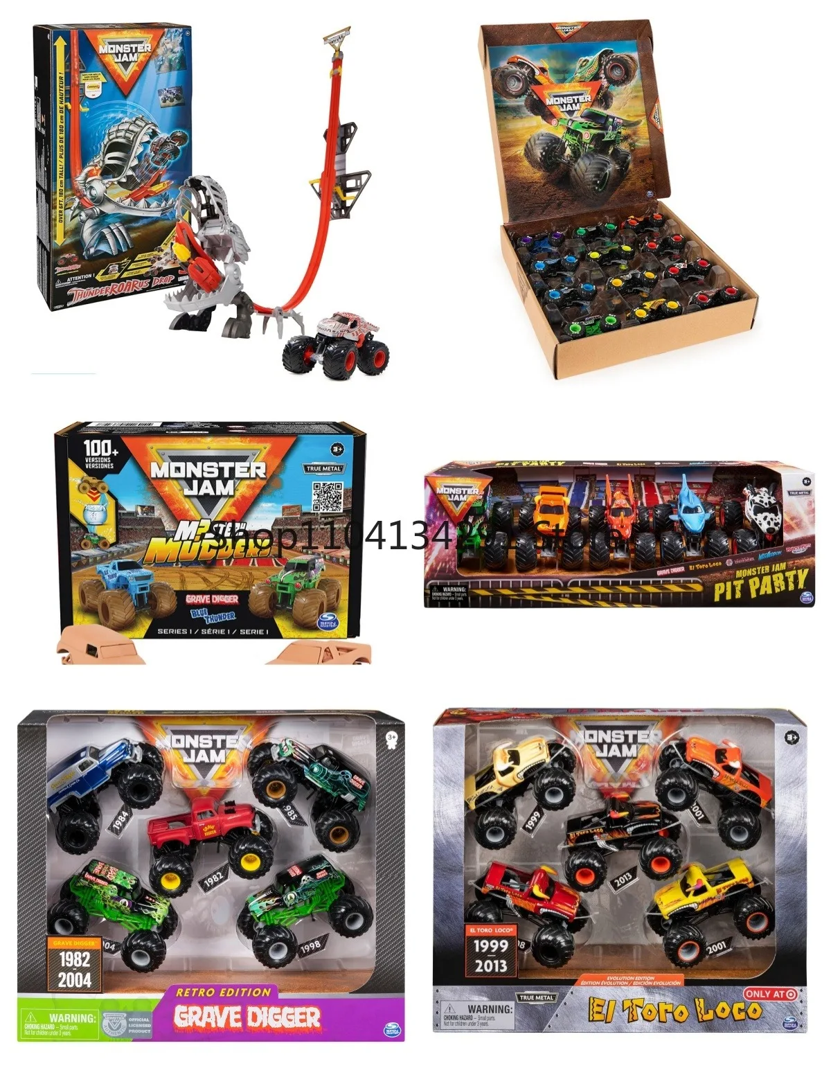 

Monster Jam Monster Bigfoot Car, ограниченная серия, Thunder Roar, удлиненный звук и свет, вертикальная дорожка, детская игрушка для мальчиков