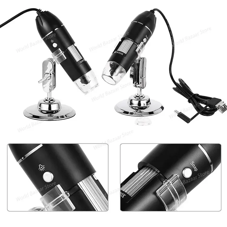 

1600 Times Three-in-One Interface Microscope with Mobile Phone Computer Digital Microscope
