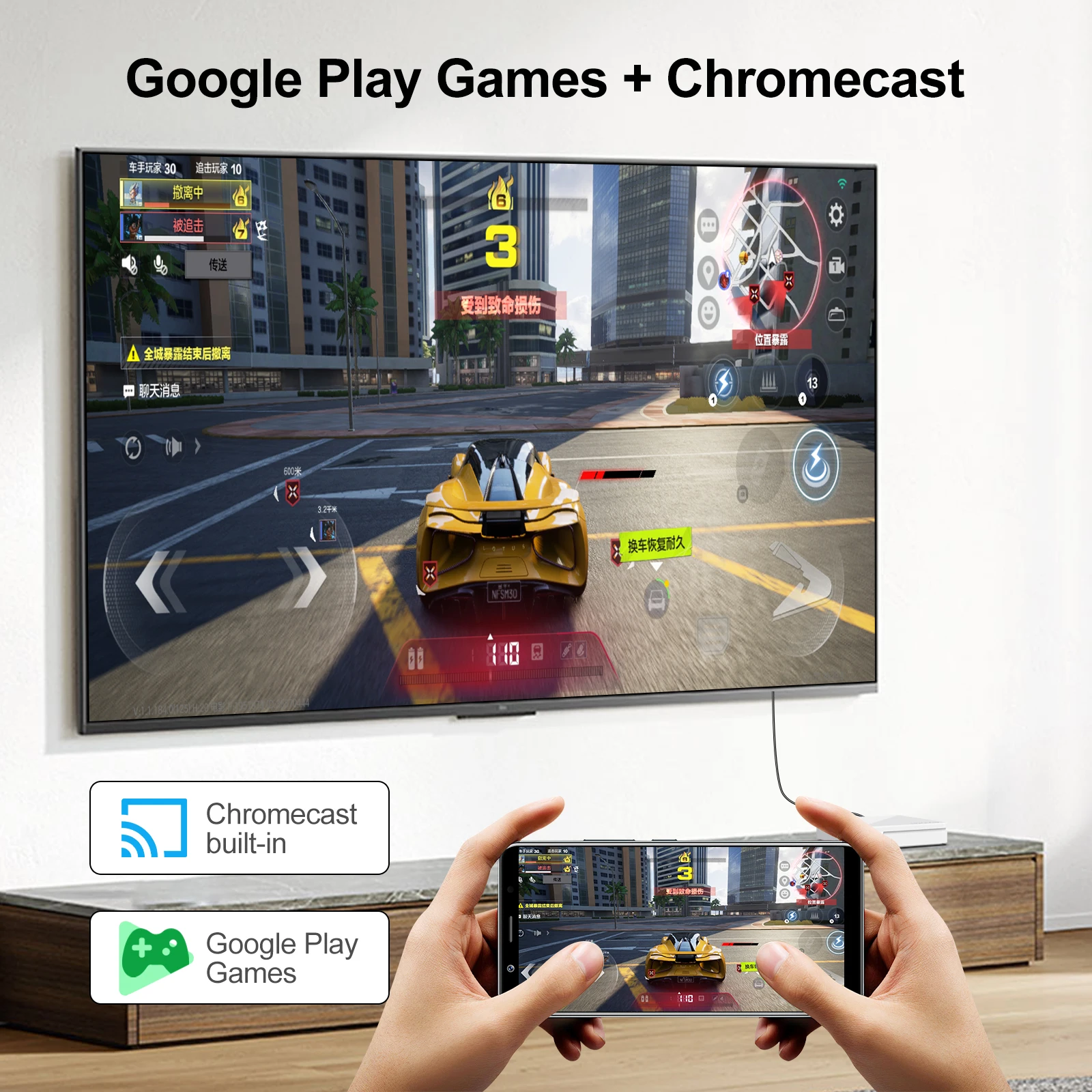 LEFFOT H313 Android 14 صندوق التلفزيون الذكي ATV TV Box 4K @ 60fps 100M/LAN Wifi6 BT5.0 Google Voice Assistant Media Player Set Top Box