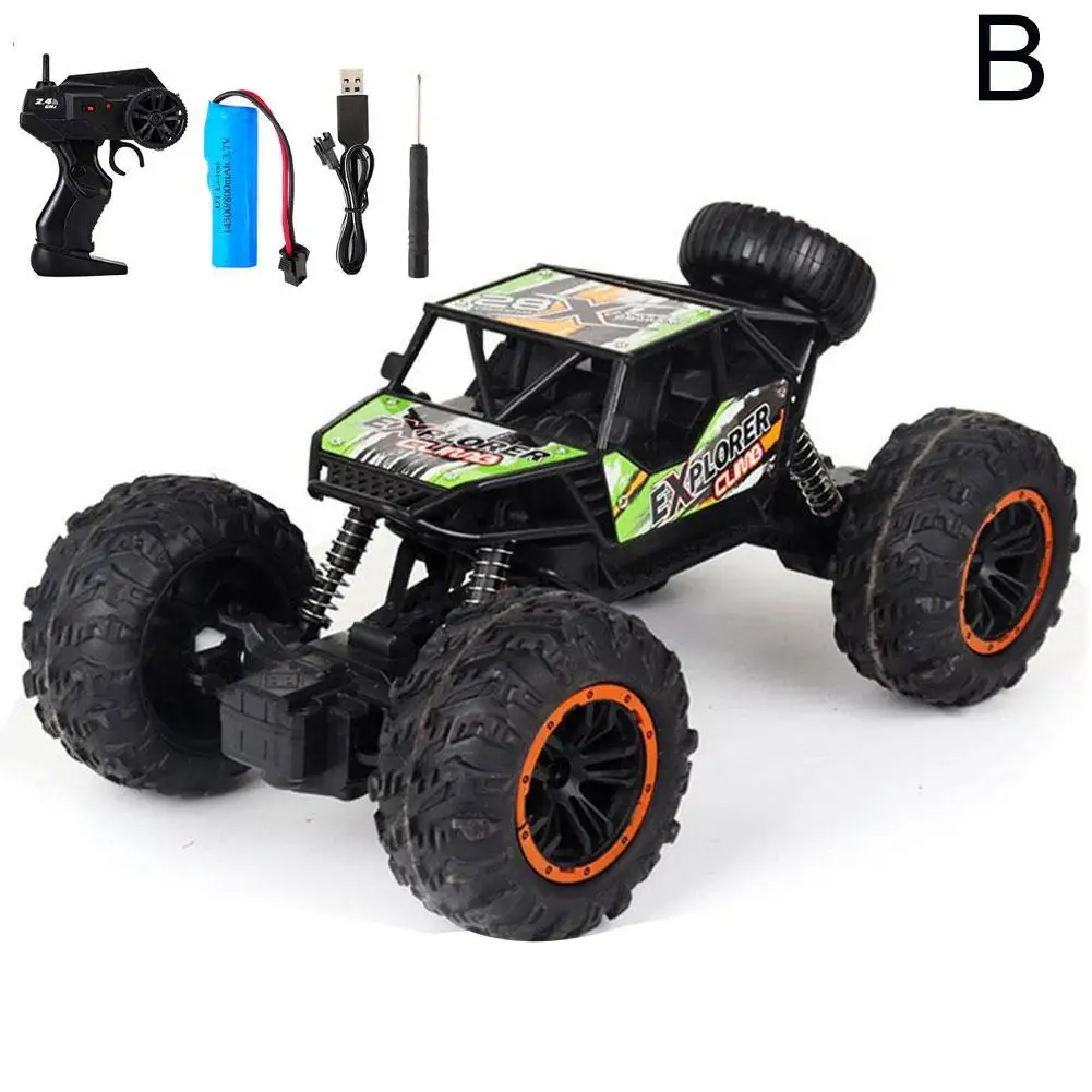 1:16 samochód 4WD RC z oświetleniem Led Radio samochody zdalnie sterowane Buggy Off-Road sterowane ciężarówki zabawki dla chłopców pojazd zdalnie