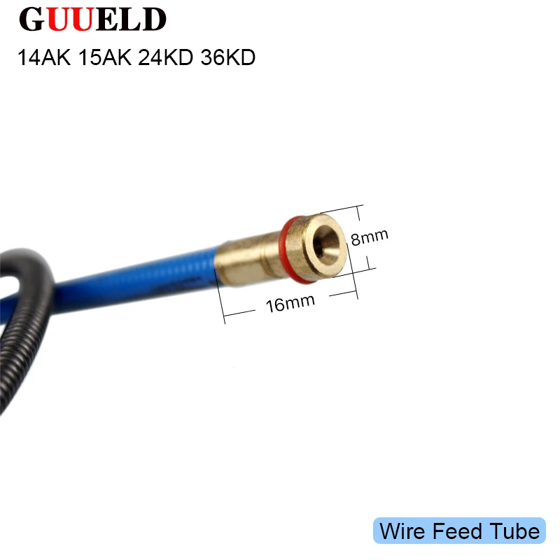 1pcs 14K 15AK 24KD 36KD Torch/Gun Consumables 3M 5M MIG Wire Feed Tube for the MIG Welding Machine