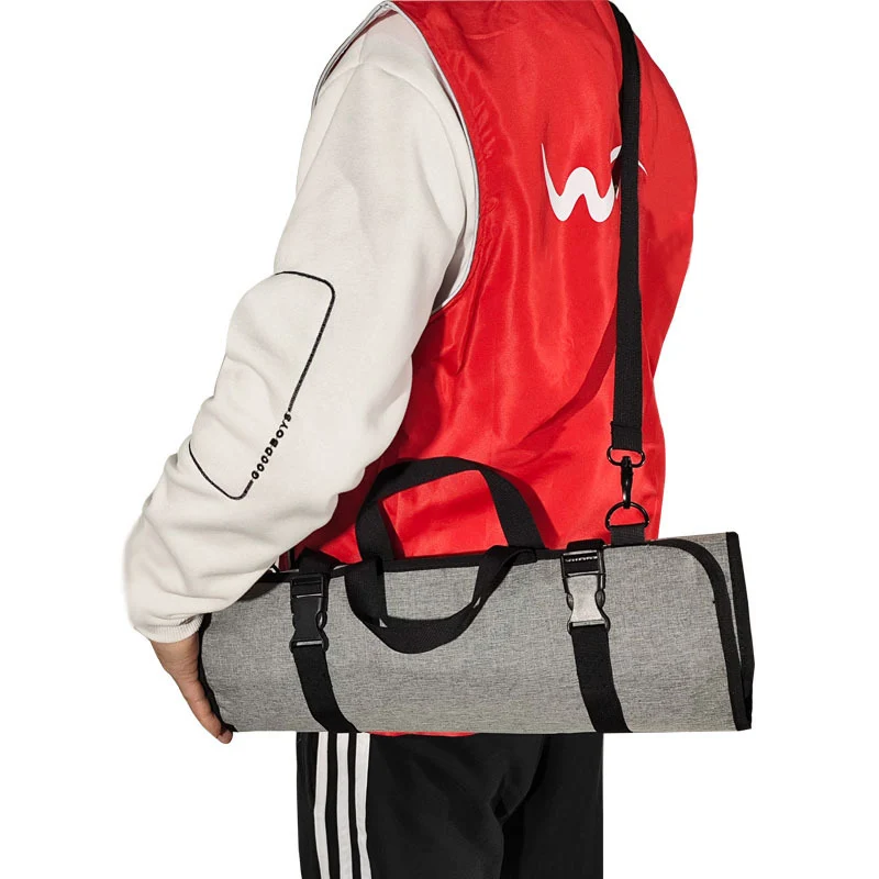 

16 Slot Professional Chef Kitchen Knife Bag For Santoku Cleaver Japanese Slicer Knives Storage Pocket Carrying Case Organizer