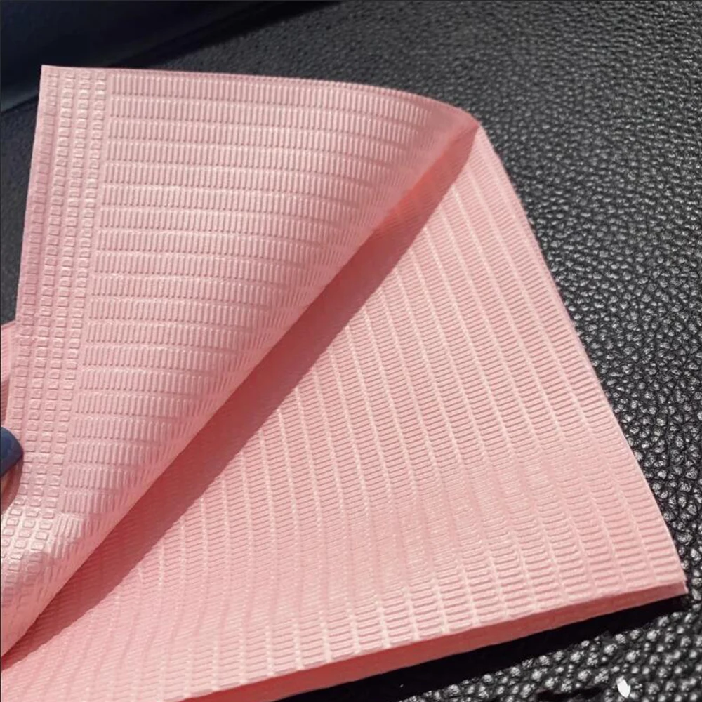 20Pcs Disposable Nail Table Towels Mat 33.02*45.72cm 3 Ply Foldable Table Mat Waterproof Nail Pad for Salon Practice Manicure