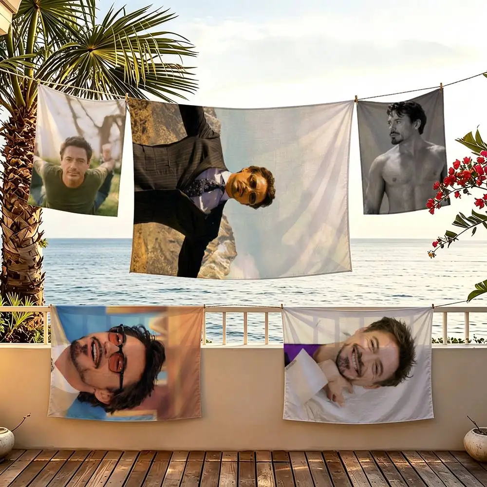 Actor R-Robert Downey Jr flag For Camping Party Picnic Studio Booth Background Wall Interior Decoration Banner
