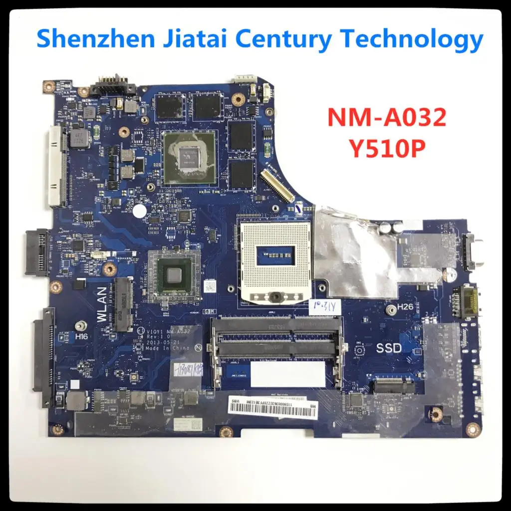 

Y510P VIQY1 NM-A032 REV:1.0 Y510P laptop motherboard for Lenovo Y510P NM-A032 GT750 Support i7 Test motherboard