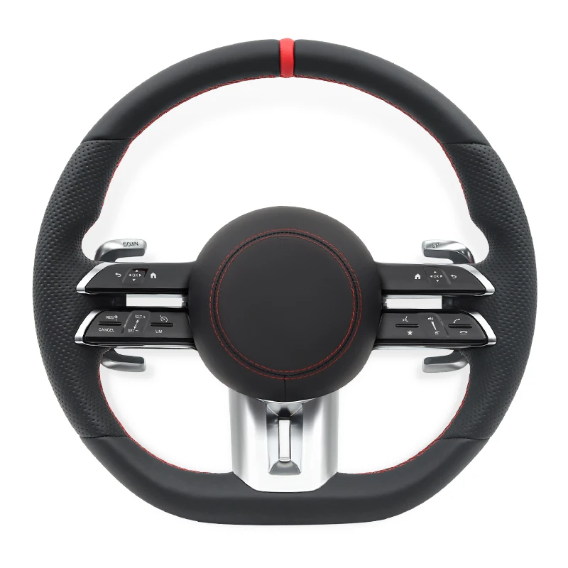 

New Upgraded Leather Steering Wheel Fit for Mercedes-Benz AMG W166 W177 W205 W204 W213 W212 W222 W221 W463 W464 C63 G63 GLC GLE