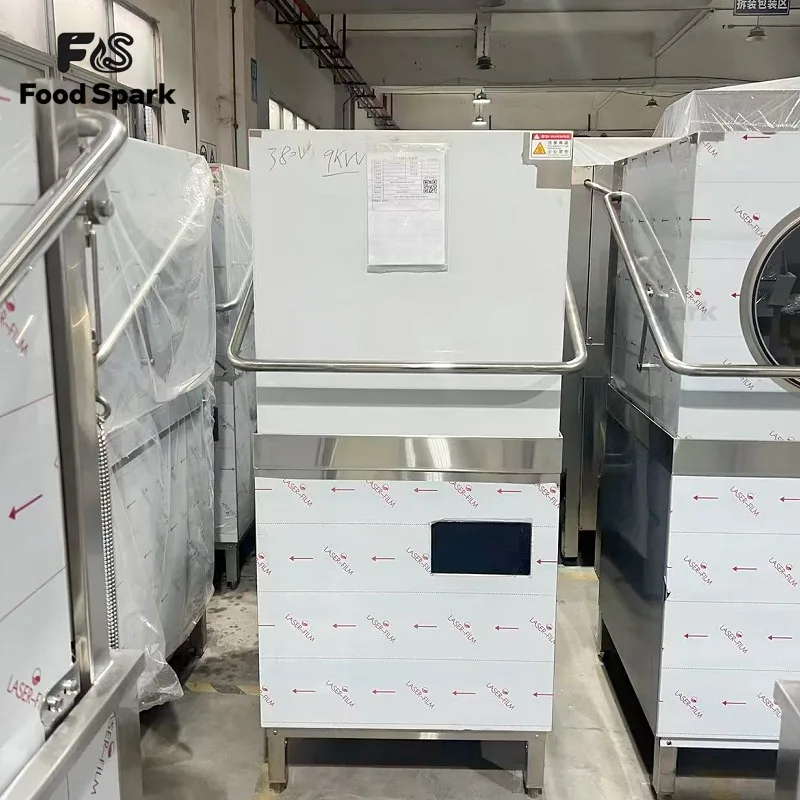 Custom Commercial Stainless Steel 304 Smart Dishwasher Machine Disinfection Plug-And-Play for Restaurants