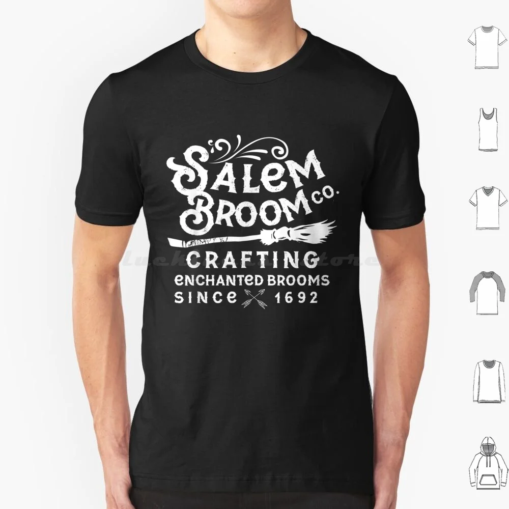 Salem Broom Company Vintage Est 1692 T Shirt 6Xl Cotton Cool Tee Salem Salem City Salem Broom Broom Spooky Witch Witches City