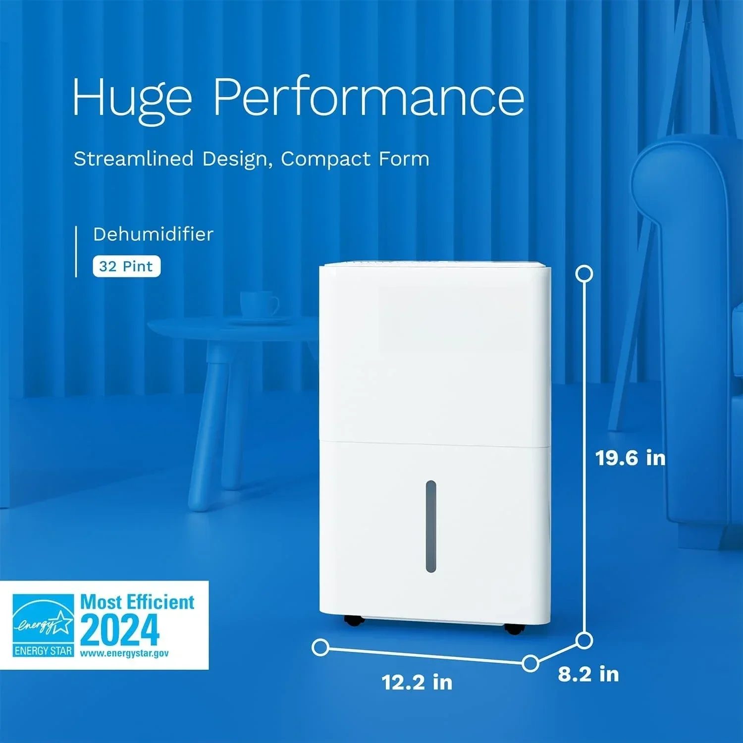 

High-Efficiency Moisture Removal for Home, Bedroom – Powerful Humidity Control, Quiet & Portable with Auto Shut-Off