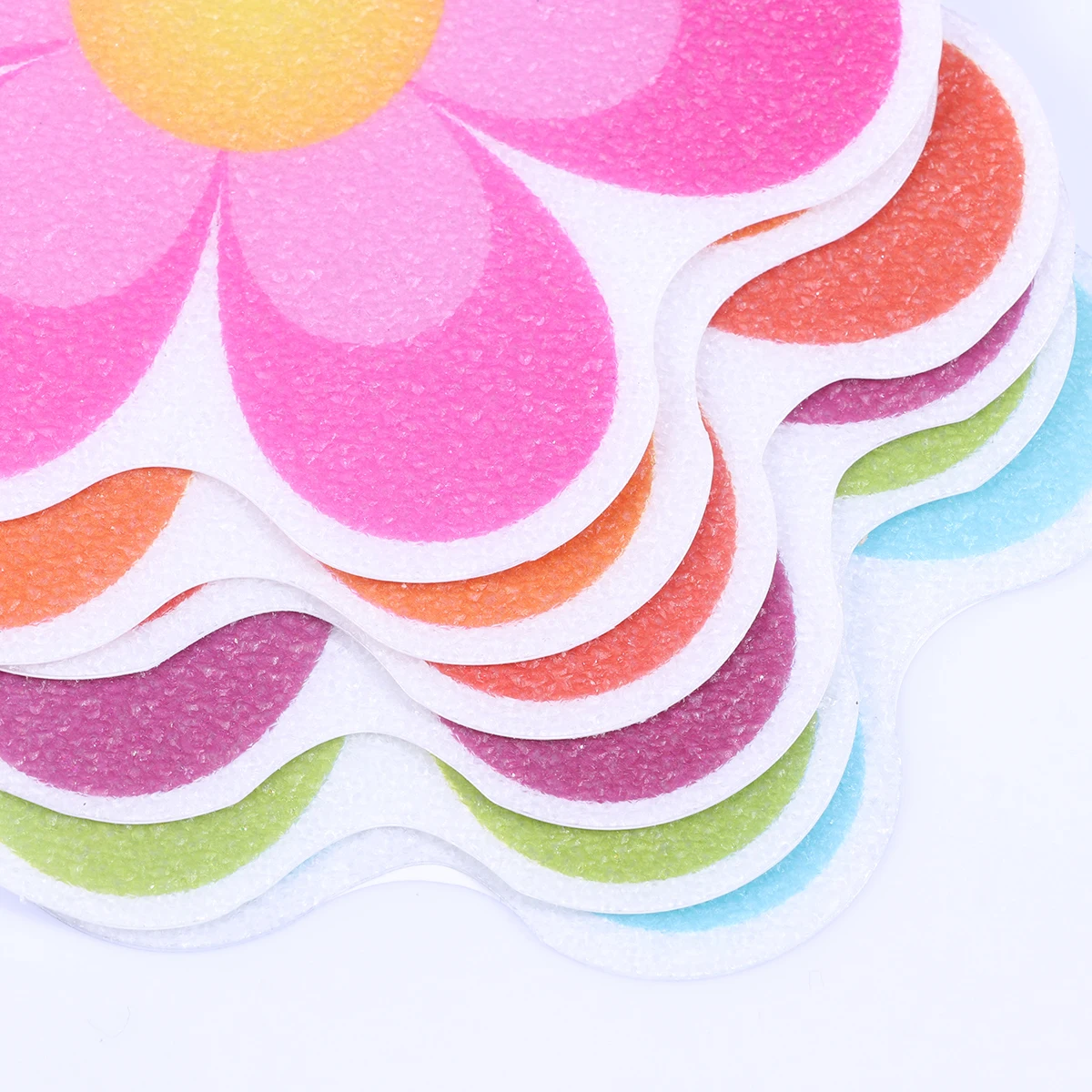 

10pcs Anti slip Decals Bathroom Stickers Bath Appliques Area Rugs Mat Slip Carpet Colorful Flower Kids Safe Smooth Surface Home