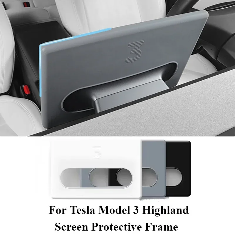 

For Tesla Model 3 Highland 2024 Central Control Screen Display Protector Frame Navigation Silicone Protection Case Auto Interior