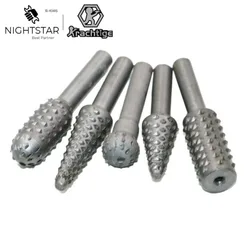 Krachtige 5 pçs rasp rotativo hss cabeça de moagem ferramenta elétrica carpintaria cortador brocas rotativo arquivos artesanato shank 1/4