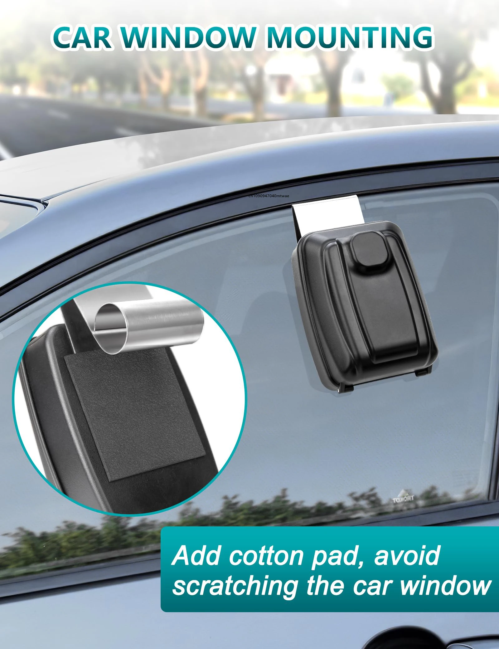 Car Window Lock Box Portable Car Key Lock Box Punch Button Combination Key Safe Box Sturdy Waterproof Large Capacity Security