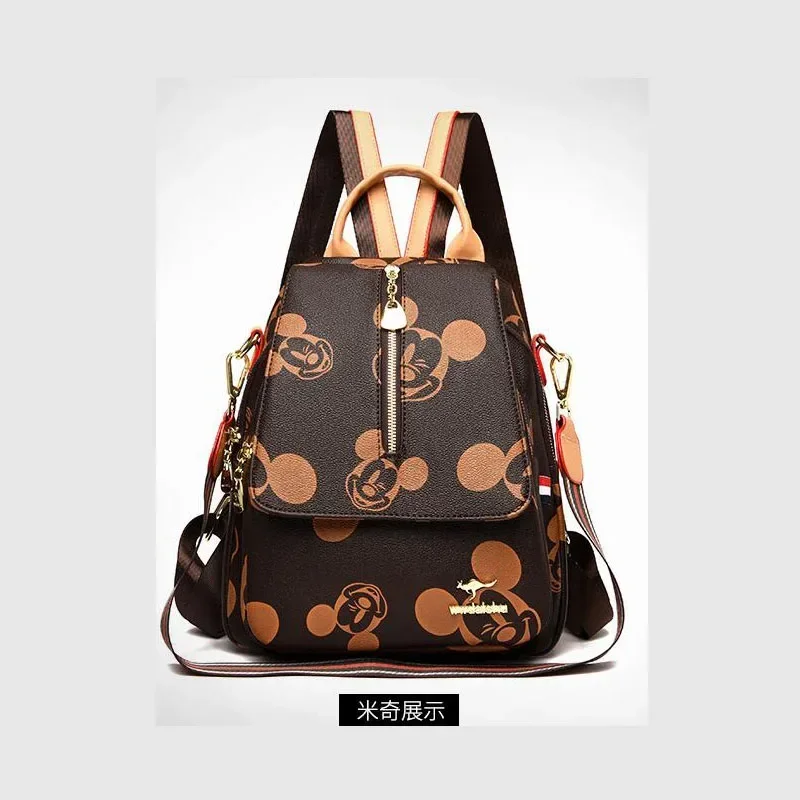 Disney 2025 New Fashion Mickey Ladies Backpack High Quality Large Capacity Multifunctional High-end Storage Ladies Backpack