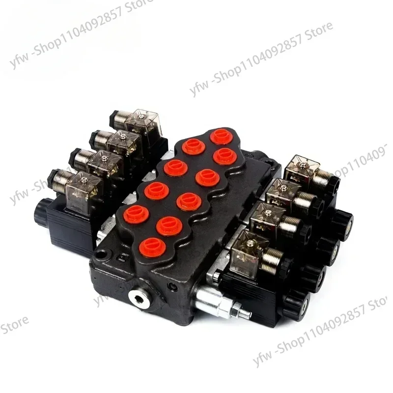 High Working Pressure SD5 Electric Hydraulic 4 Lever Solenoid Control Valve