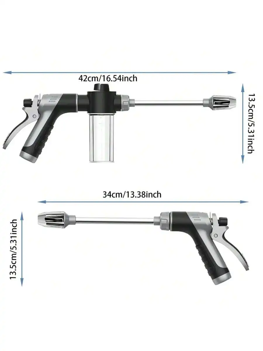 Multi-Functional High-Pressure Water Gun For Car Washing Gardening And Flower Watering