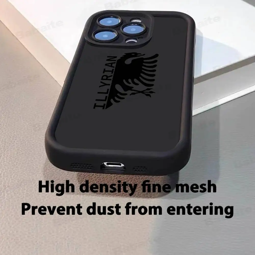 حافظة لهاتف آيفون 17 16 15 14 13 12 11 Pro Max Plus تغطية كاملة باللون الأسود غطاء هاتف ناعم مقاوم للصدمات