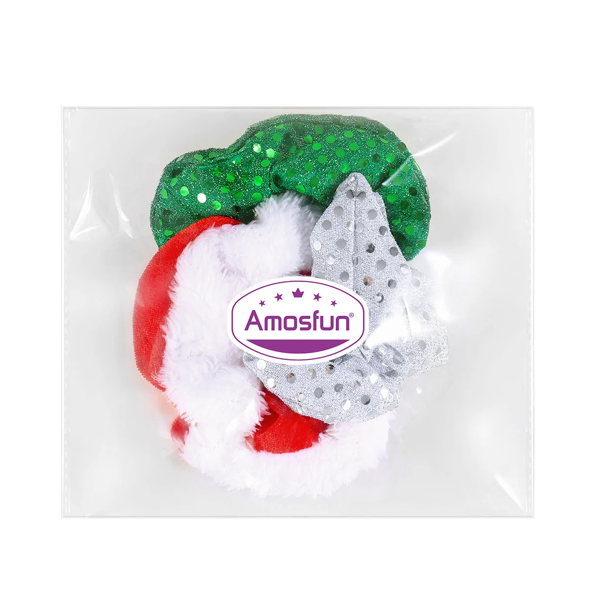 

3Pcs Sequins Hair Accessories Durable Stylish Ties for Women Girls Bright Color Everyday Wear Ponytail Creative Hair Tie