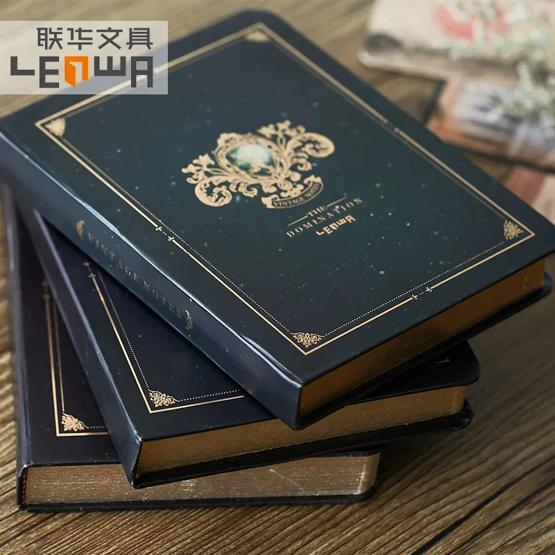 LENWA rétro Notes série bureau cahier Surface dure bloc-Notes Portable Mini-moulin or 1 pièces