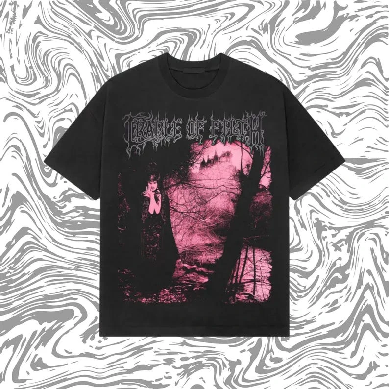 Vintage Cradle of Filth “Dusk and Her Embrace” T-Shirt – Y2K 90s Gothic Metal Band Tee – Heavyweight Cotton Grunge Shirt