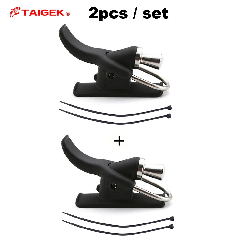 TAIGEK 2pcs/set Surf Sea Fishing Casting  Aid Clip Thumb Button Spinning Reel Throwing Aid Breakaway Cannon Bionic Finger