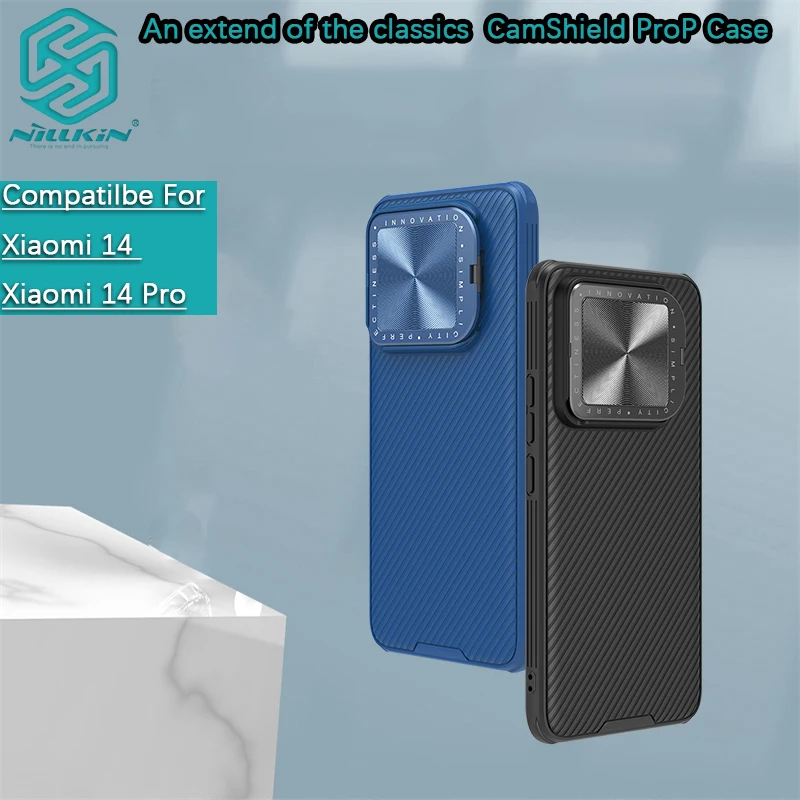 Nillkin-Capa de telefone anti-queda Airbag, Shell anti-queda, PC TPU, CamShield ProP, Xiaomi 14 Pro