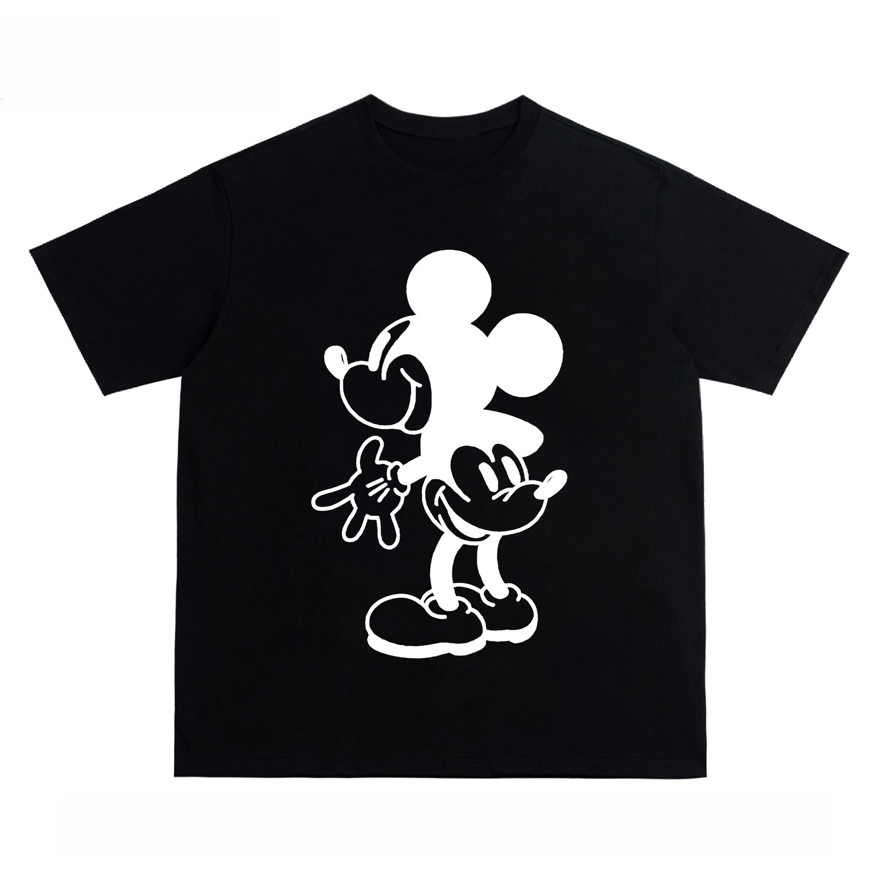 

Disney Mickey Half-sleeved Top Cotton Loose Comfortable Casual Cotton Summer Short Sleeved T-shirt for Men and Women