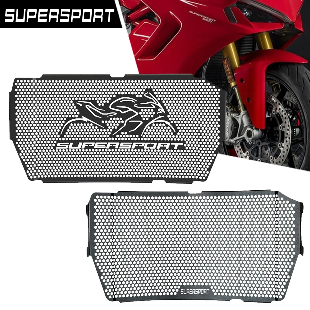 

For Ducati SuperSport 939S 939 2017-2021 950S 950 2022 2023 Radiator Guard Cover Grille Protector Oil Cooler guard Performance