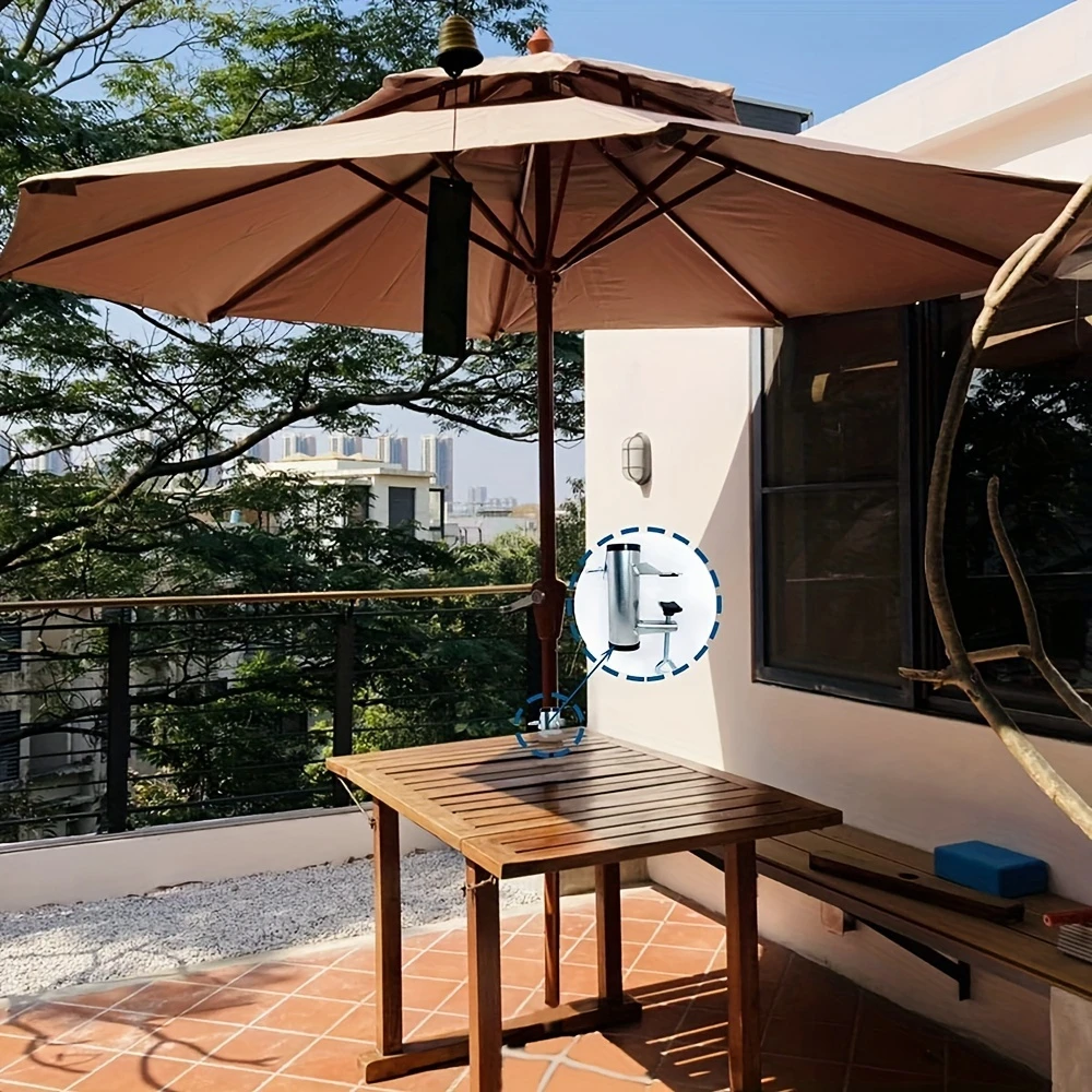 1 قطعة في الهواء الطلق شرفة مظلة كليب سطح السفينة مقاعد البدلاء شريك الإطار ثابت كليب درابزين قارب القطب سياج البرية طاولة طعام تركيبات ثابتة